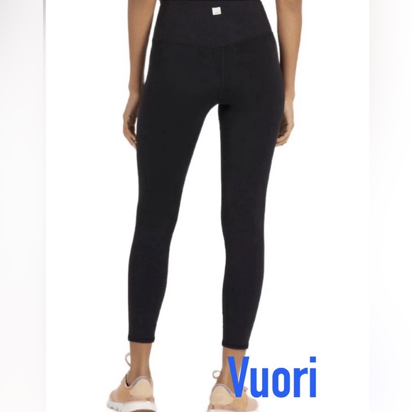 NWT Vuori Studio Rib Legging Pant * Black *  Small - Picture 3 of 6